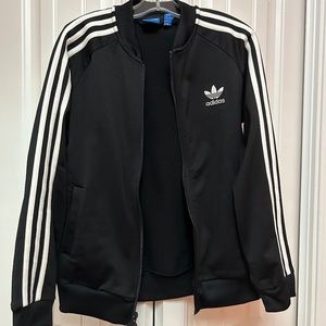 Adidas - Jacket Long Sleeves No Hood with White Stripes and Logo Design
